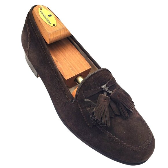 Italy Bragano Cole Haan Men\'s size 7.5 Brown Suede Leather Loafer Dress Shoes main image 12